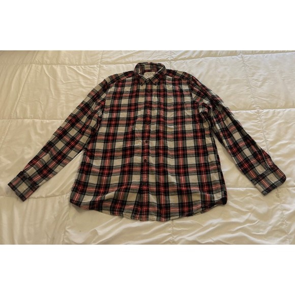 St. John's Bay Men's Plaid Flannel Classic Fit Button Down Shirt Size L - Picture 4 of 10